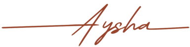 Aysha's signature